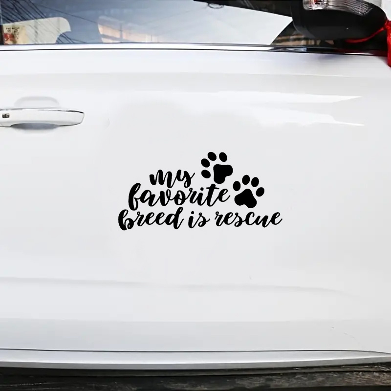 Rescue dog 2024 bumper stickers