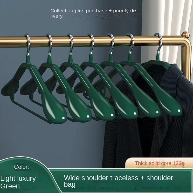 High Quality Luxury Plastic Coat Hanger with broad shoulder