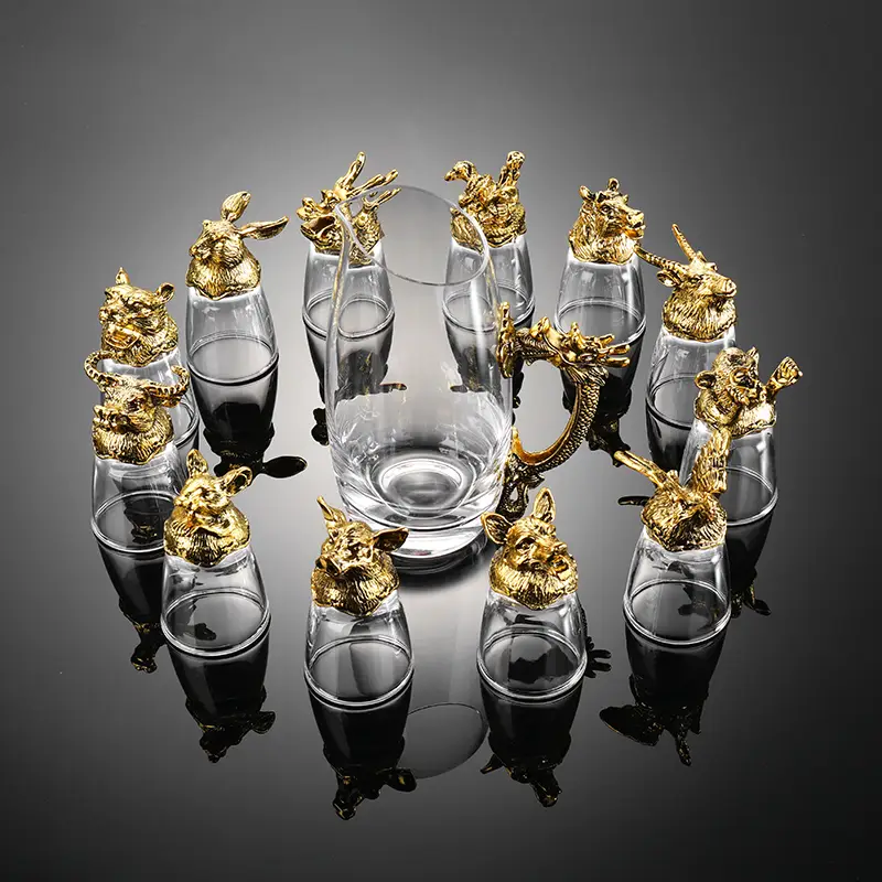 12pcs chinese wine set chinese baijiu set liquor set drinkware details 2