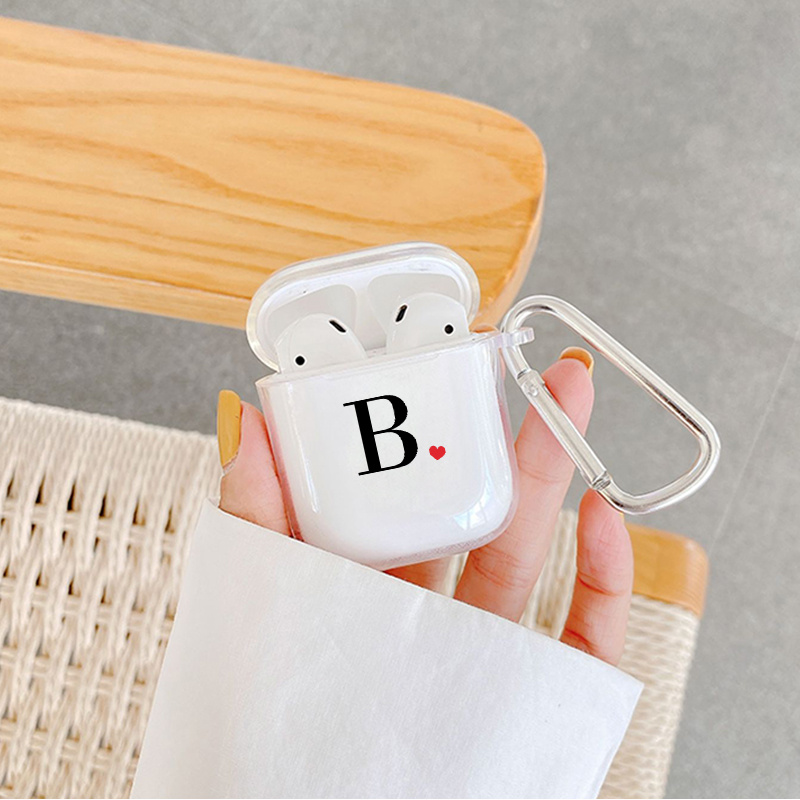 

B Graphic Pattern Earphone Case For Airpods 1/2/3/pro/pro (2nd Generation), Gift For Birthday, Girlfriend, Boyfriend, Friend Or Yourself, Anti-fall Silicone Case