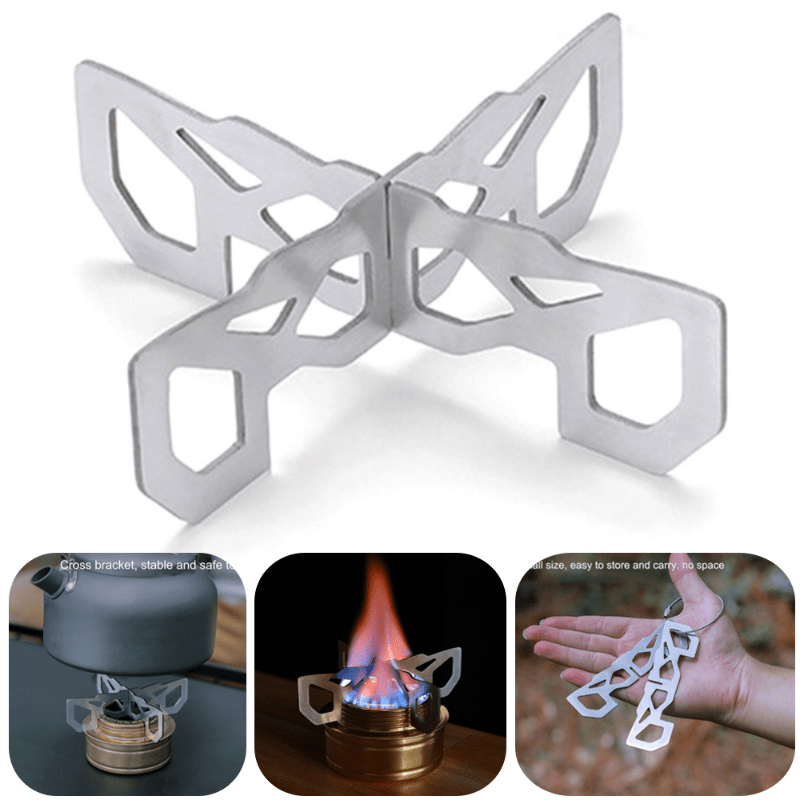 Stainless Steel Alcohol Stove Bracket Support Stand for Camping