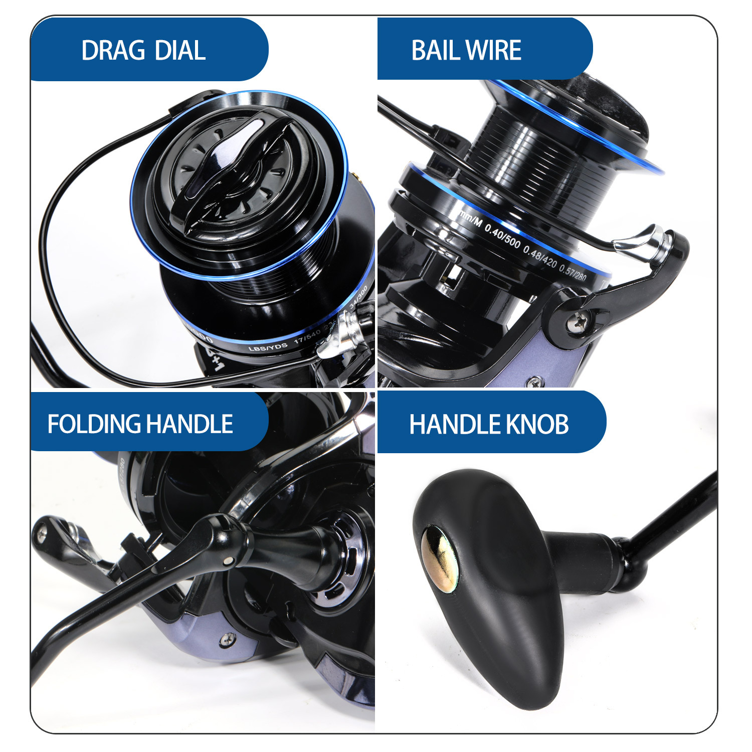 Fishing Reel 8000-10000 Saltwater Boat Fishing Big Game Spinning Reel 12+1  BB 4.1:1 Surf Fishing Reel CNC Handle Distant Wheel for Pesca Ultra Smooth