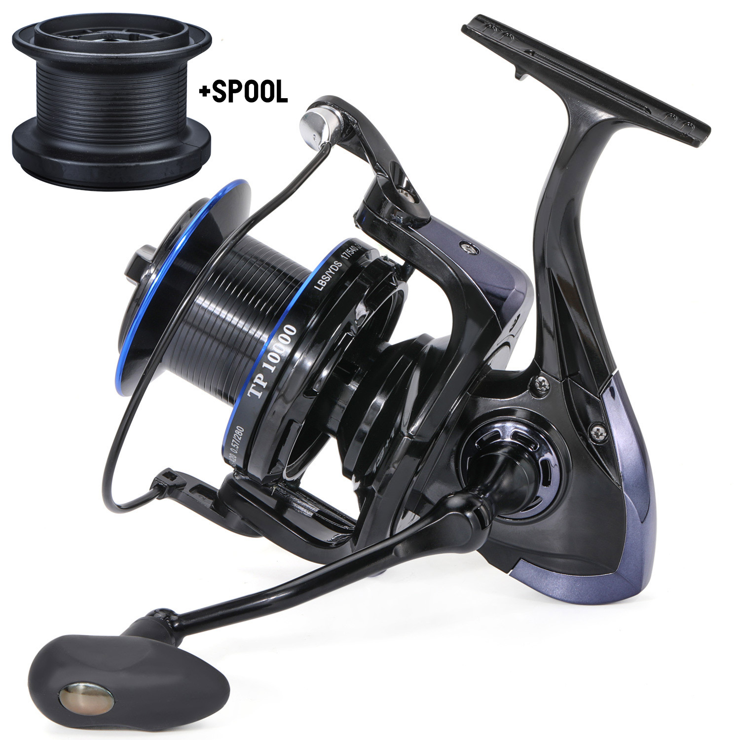 Newest 8000 10000 12000 Series Super Strong 8+1BB Fishing Reel 4.6:1 Gear  Ratio Metal Distant Spinning Wheel