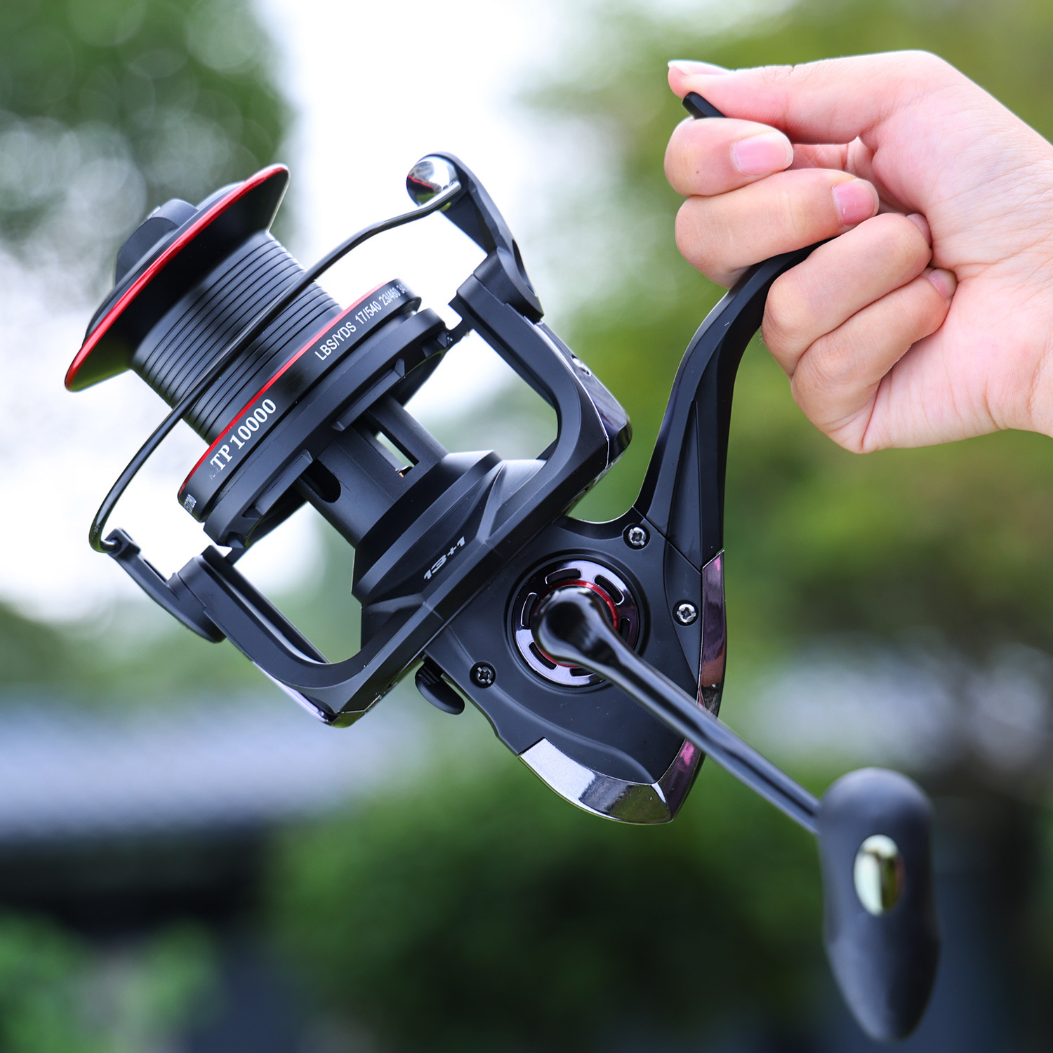 Newest 8000 10000 12000 Series Super Strong 8+1BB Fishing Reel 4.6:1 Gear  Ratio Metal Distant Spinning Wheel