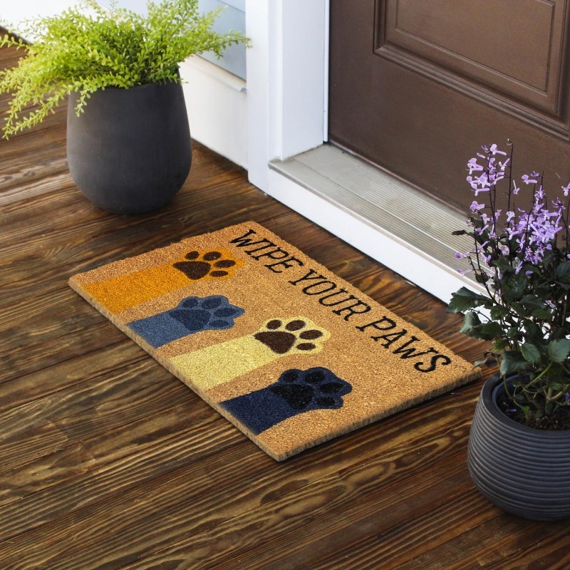 Cute Cat And Dog Pattern Door Mat Comfortable Anti slip Anti - Temu