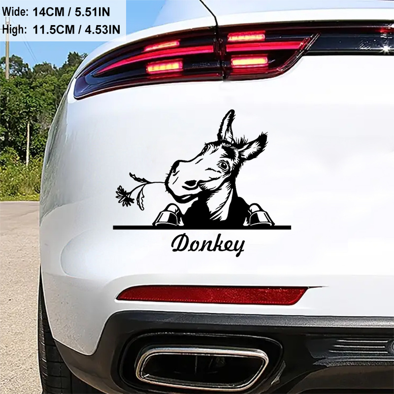 1 Stück Farah Donkey Auto Aufkleber Kreative Metall Modifizierte