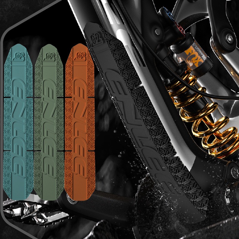 Protector de cadena bicicleta Enlee 3D Silicona Adhesivo resistente a los  arañazos MTB ROAD XC