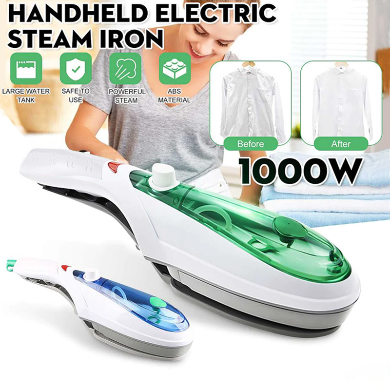 Ejwqwqe 40W Portable Mini Ironing Machine, 180Rotatable Handheld Steam Iron, Foldable Travel Garment for Fabric Clothes,Good for Home and Travel, Size