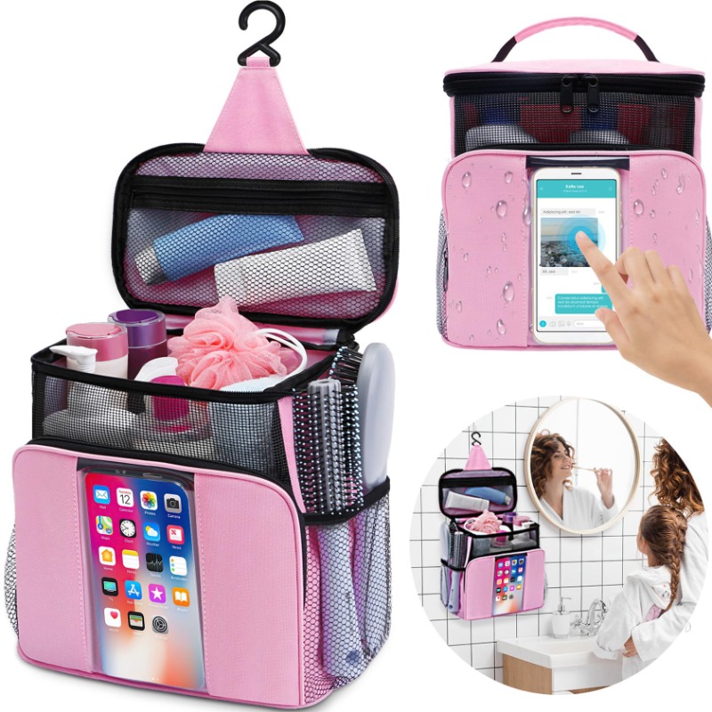Portable Shower Caddy Bag Large Capacity Hanging Toiletry - Temu