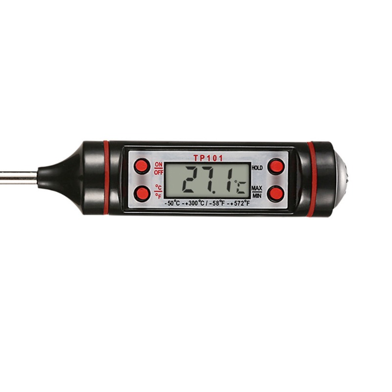 1pc Highly Accurate Kitchen Meat Thermometer with Probe - Perfect for Baking,  BBQ, and Liquids - Multi-functional Thermometer Pen with LCD Display