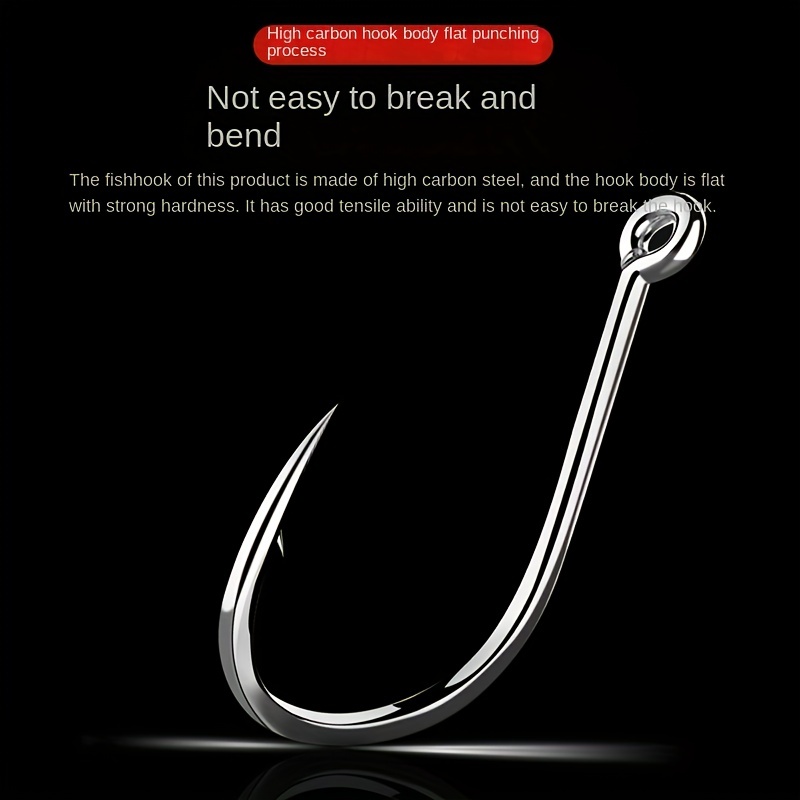 Tungsten Steel Fish Hooks Barbed Fish Hooks Superior - Temu