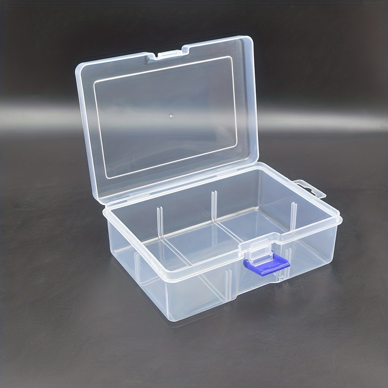 Transparent Plastic Storage Box Flip Clear Storage Box With - Temu