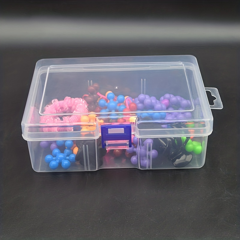 Plastic Clear Storage Box Transparent Flip Storage Box - Temu Canada