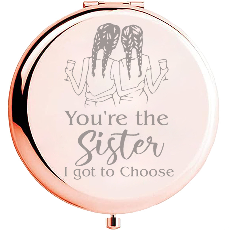 Gifts for Best Friend Compact Makeup Mirror Unique Friendship