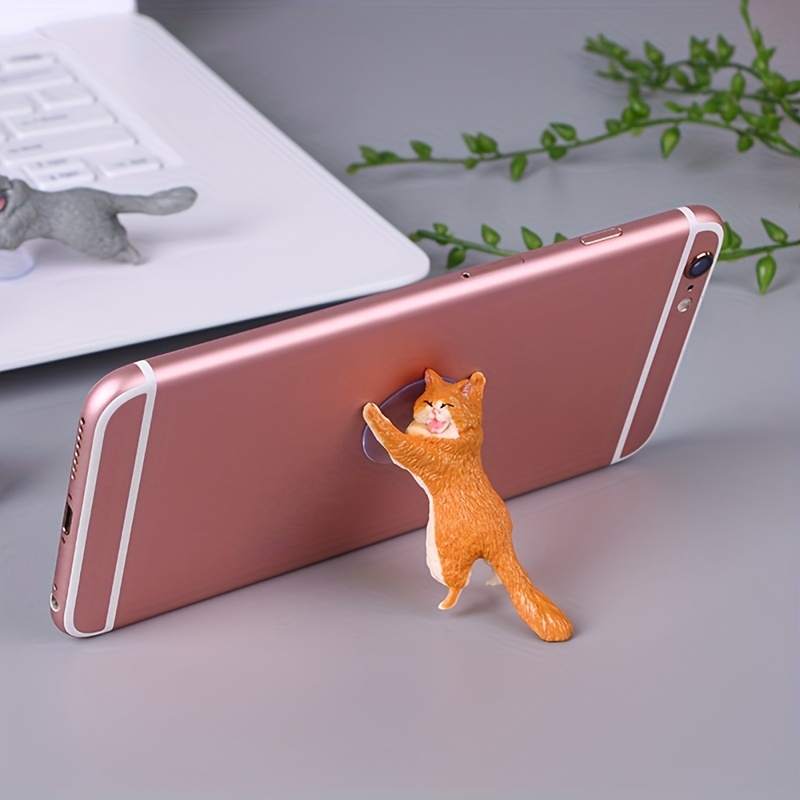 ポータブルユニバーサルかわいいクリエイティブ子猫吸盤携帯電話ホルダー 2 個 - Temu Japan