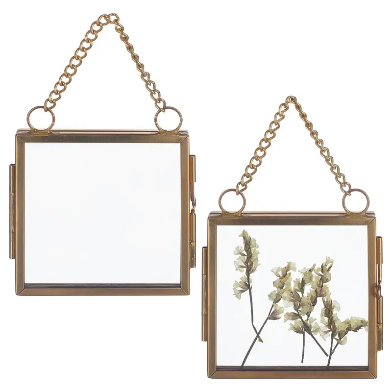 Wall Hanging Mini Photo Frame Double Glass Picture Frame - Temu