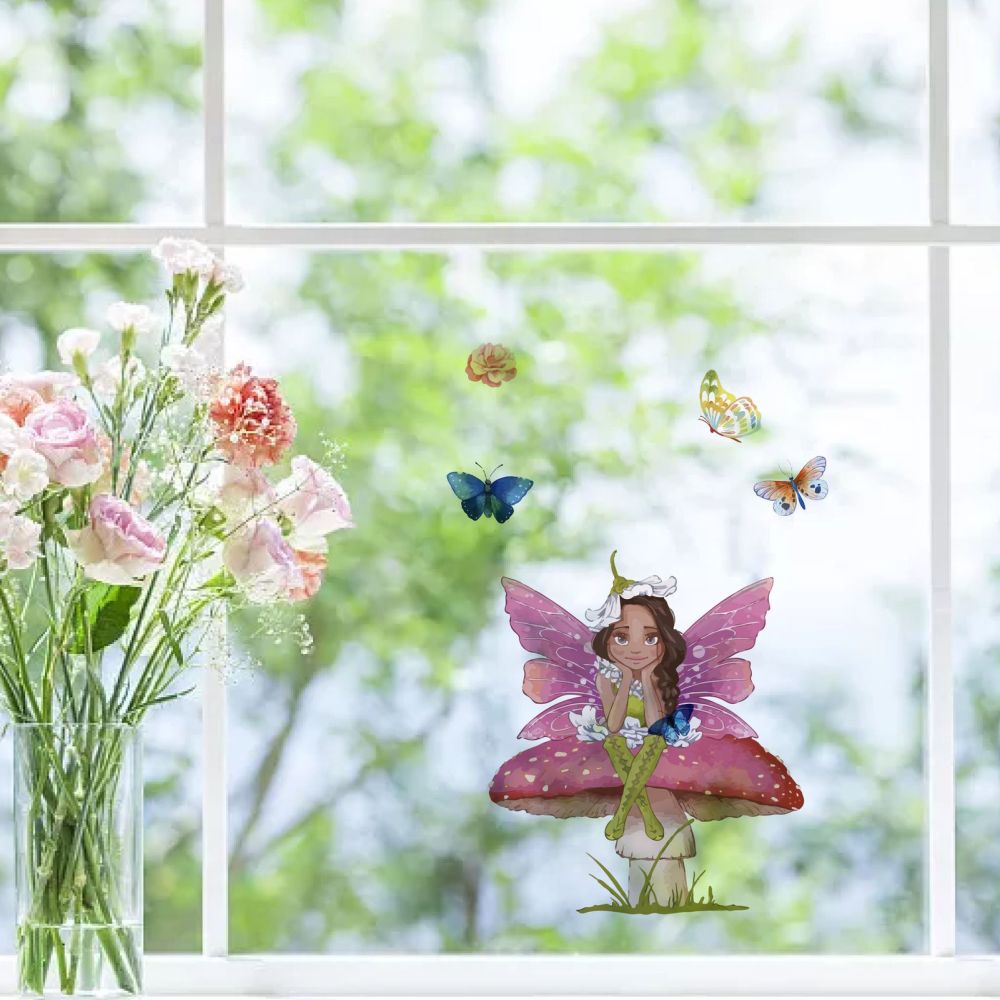 Fairy and Butterflies Wall Sticker