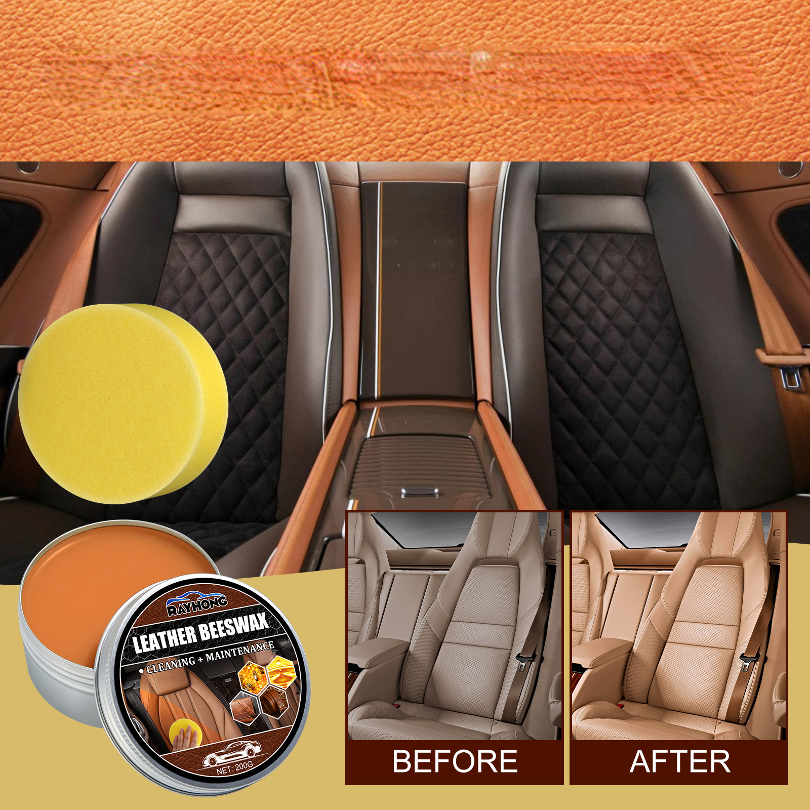 Car Leather Cleaning Wipes Seat Interior Washing Free Remove - Temu