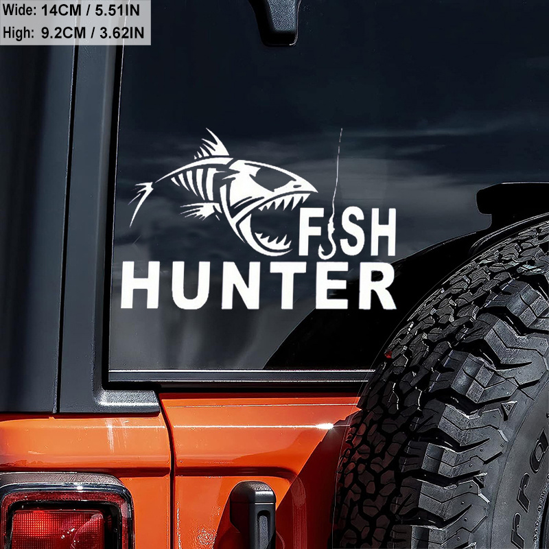 Angler Fish Fishing Vinyl Die Cut Bumper Car Stickers - Temu Philippines
