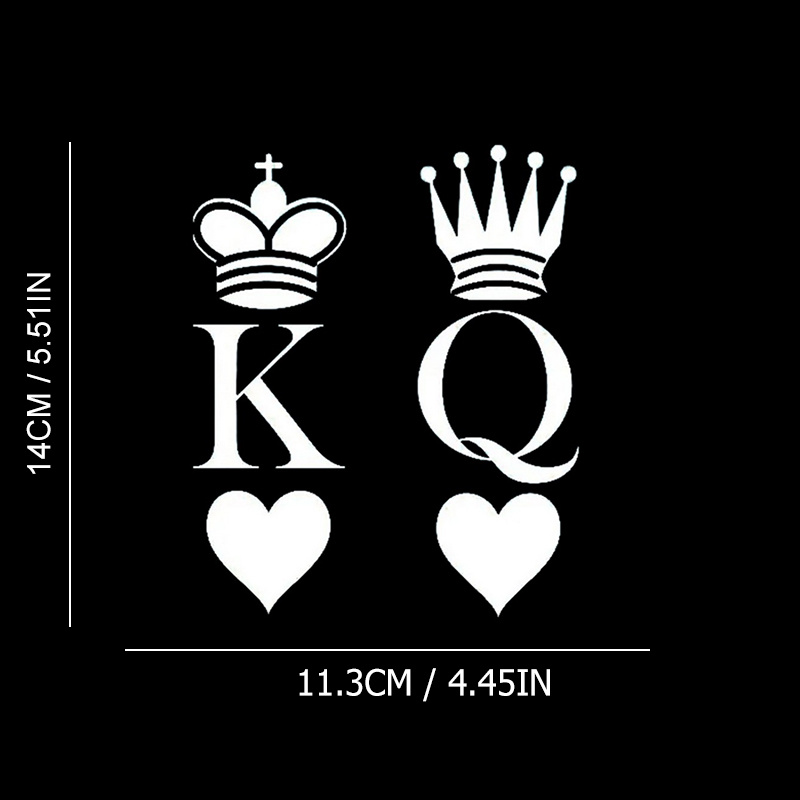 King Crown Vinyl Decal Sticker Black 