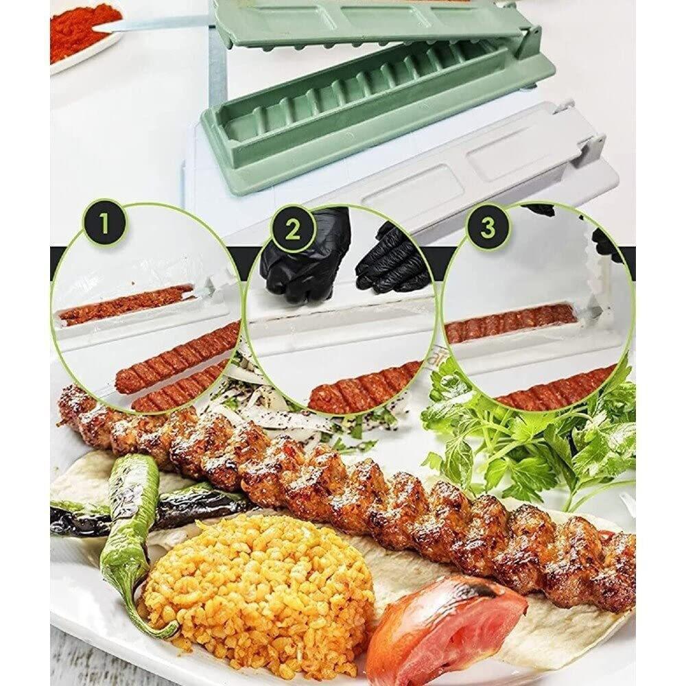 1pc skewers kebab maker grill skewer meat skewer outdoor barbecue skewer meat tool outdoor camping picnic hiking kitchen stuff cookware barbecue tool accessories details 4