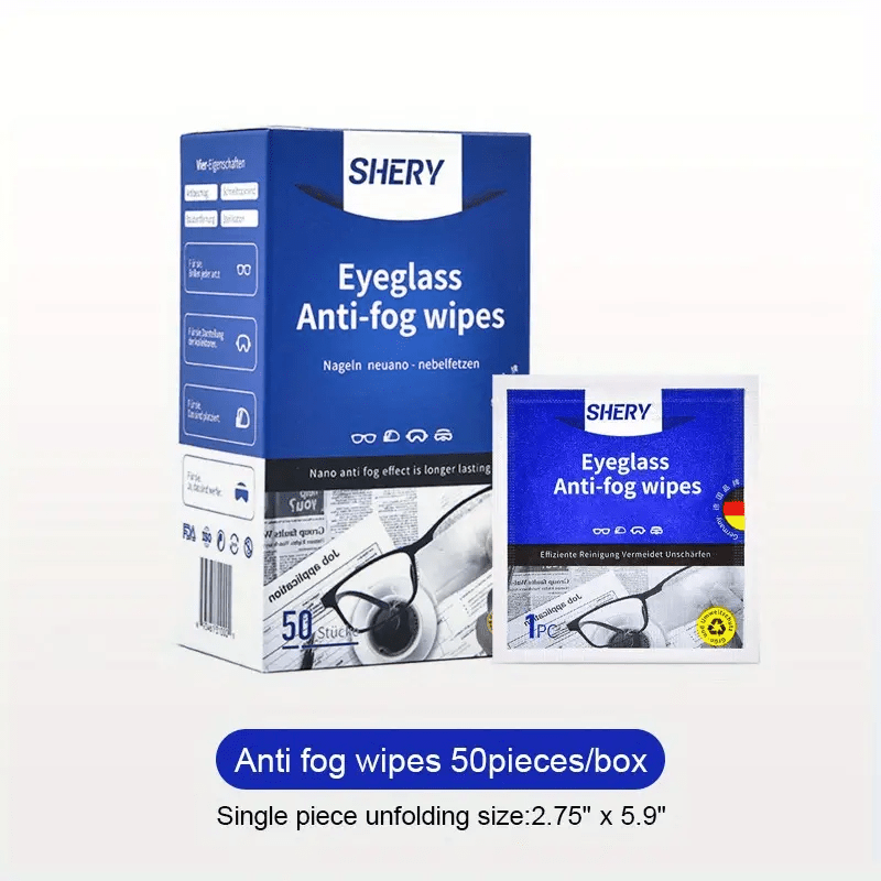 100Pcs/Box Anit-fog Glasses Anti Fog Wipe Cleaning Disposable Glasses  Cleaner Wet Wipe Lens Wipes Phone Screen - AliExpress