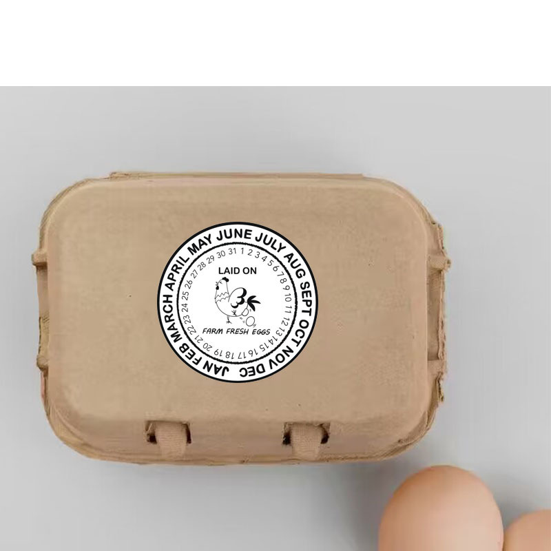 Custom Egg Stamp Farm Egg Label with 29 Designs