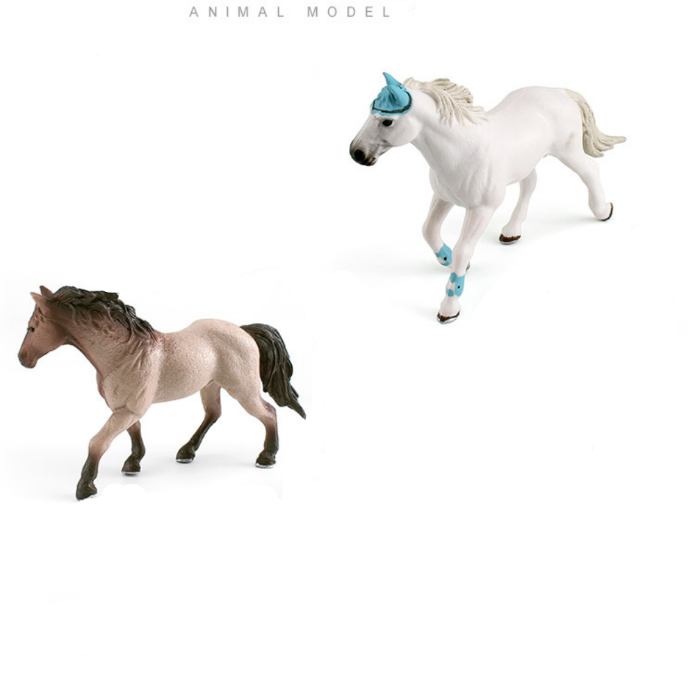 Modèles d'animaux de ferme en micro-paysage, petits chevaux, chevaux  sauvages, chevaux pur-sang, décorations de scènes de bac à sable, jouets la  ferme - Temu Belgium