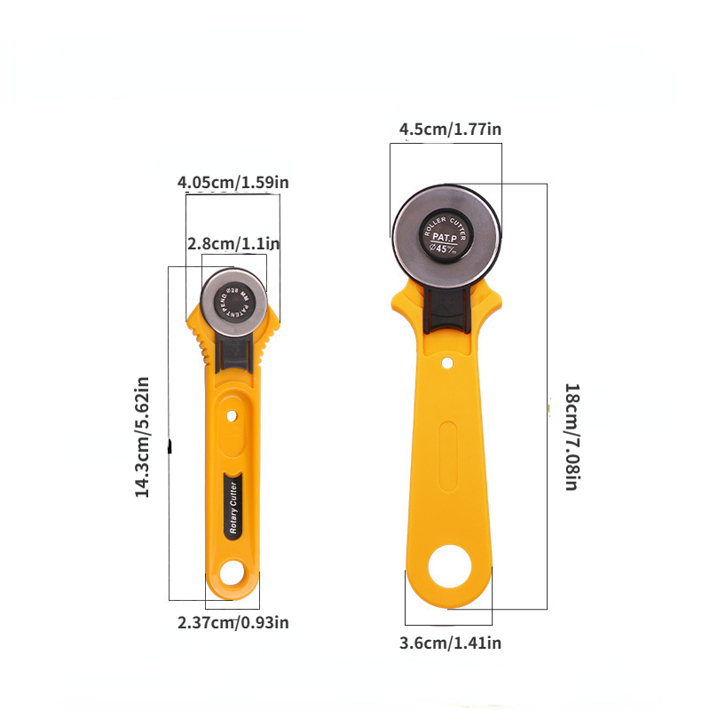 1pc Rotary Cutter Ergonomic Rotary Cutter , With Safety Lock For Sewing  Quilting Scrapbooking And Arts & Crafts Projects (45mm/ 1.77inch)