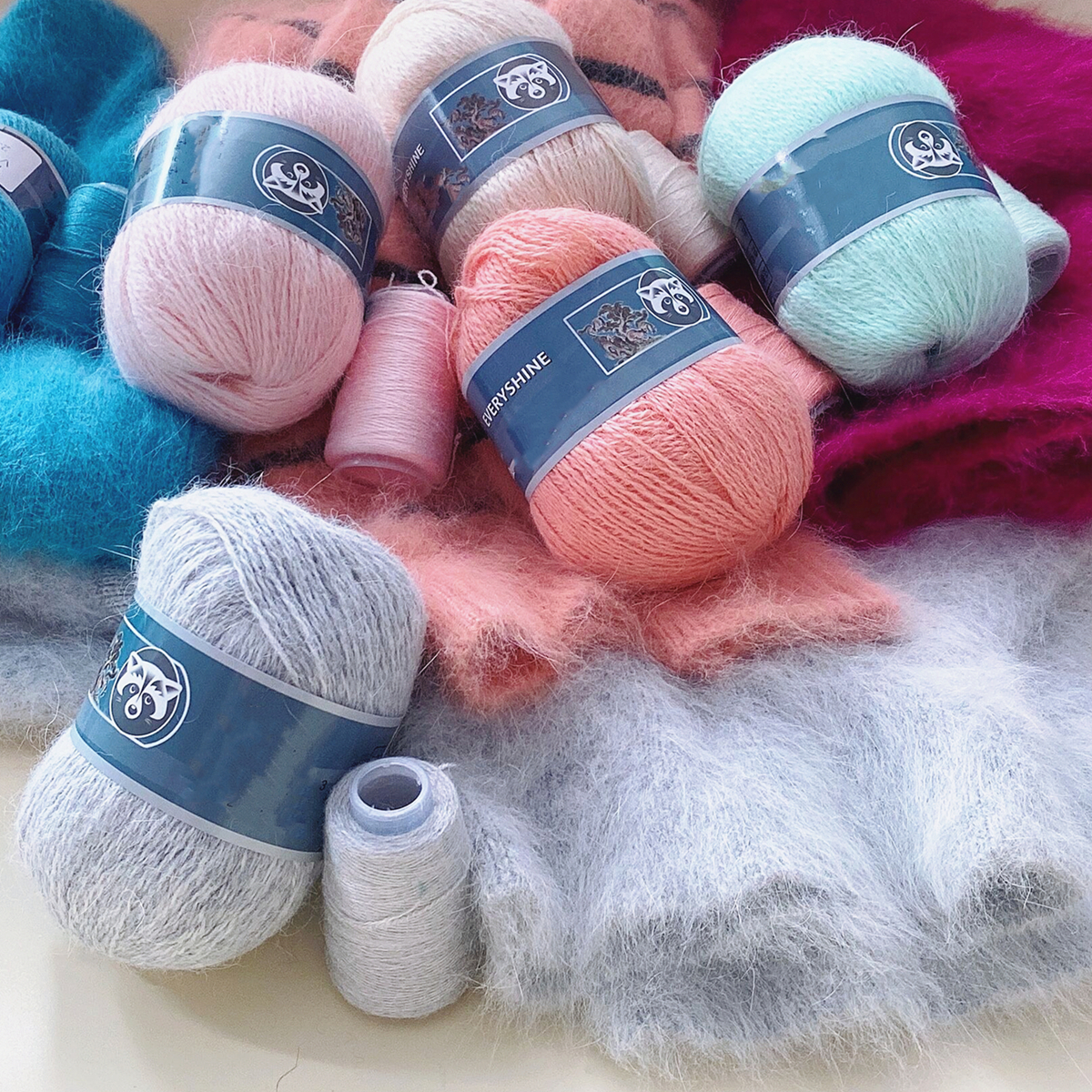 50g Imitation Mink Wool Yarn Faux Fur Yarn Cashmere DIY Hand