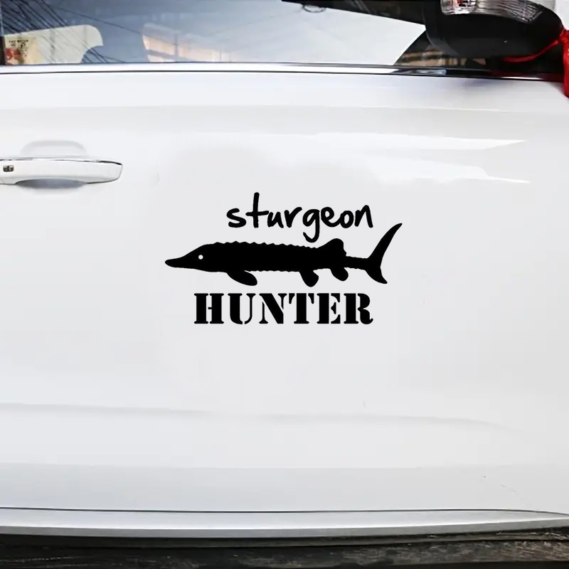 Sturgeon Hunter Fishing Fish Car Stickers Laptop Water - Temu Canada