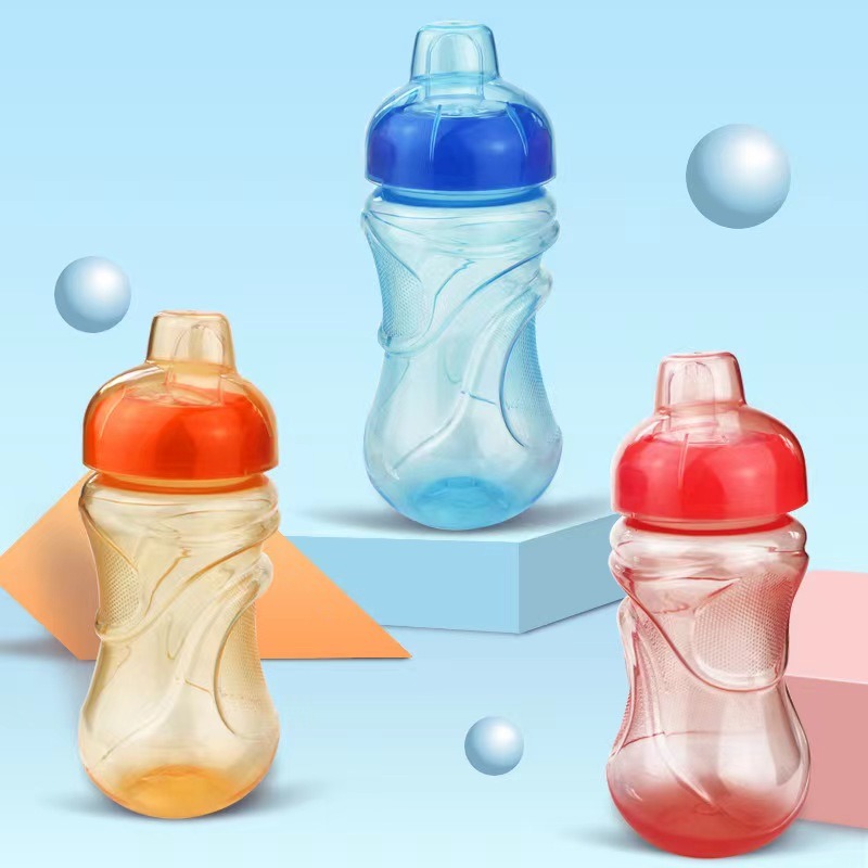 Baby Sippy Cup with Handle,Soft Silicone Spout Spill Free,Baby Training  Drinking Cup,Toddler Duckbill Cup,9 Ounce