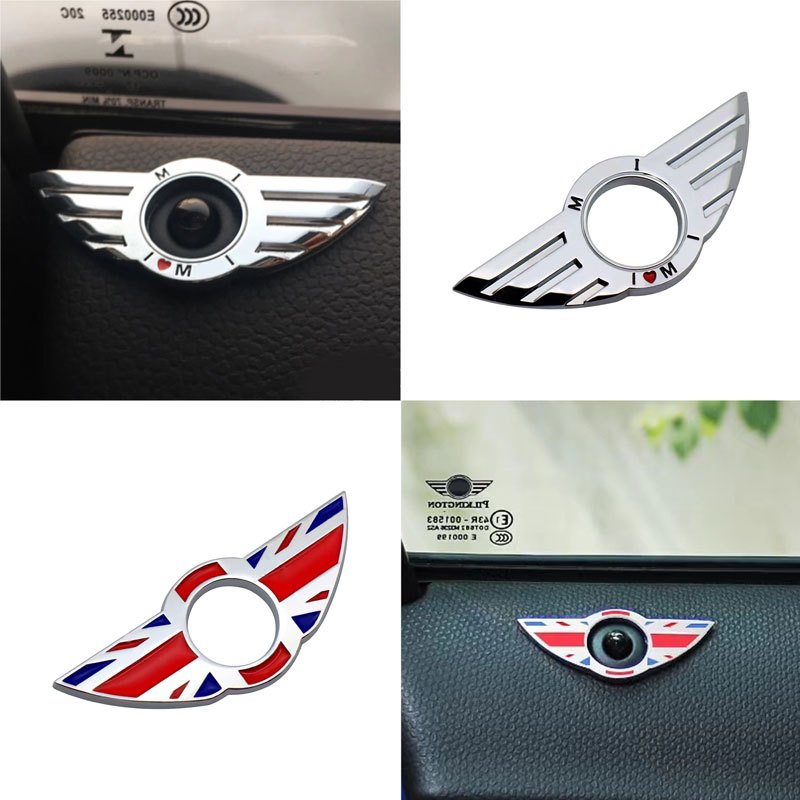 

For Mini F53 F54 F55 F57 R50 R52 R56 R60 R57 Cooper Delicate Door Pin Lock Wing Emblem Badge Stickers Car Door Metal Sticker