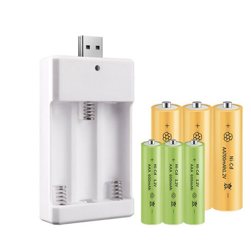 Chargeur De Batterie USB AA/AAA NiMH/NiCd Pour Piles Rechargeables AA/AAA,  Pour Télécommande, Microphone De Voiture, Caméra, Souris Numérique,  Batterie De Jouet De Voiture RC - Temu Luxembourg