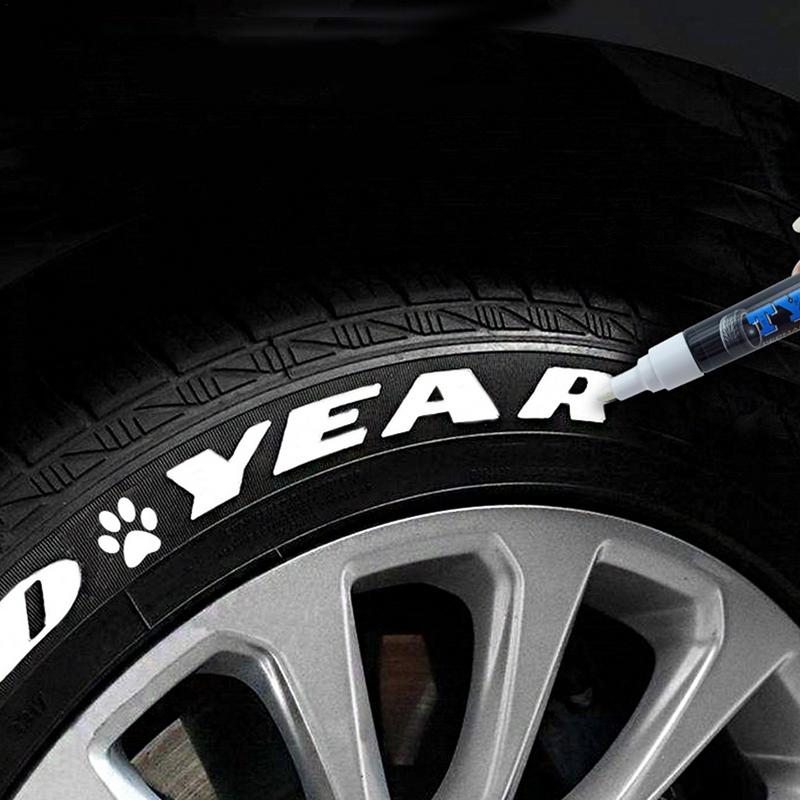White Waterproof Car Wheel Tire Paint Pen Permanent Marker - Temu