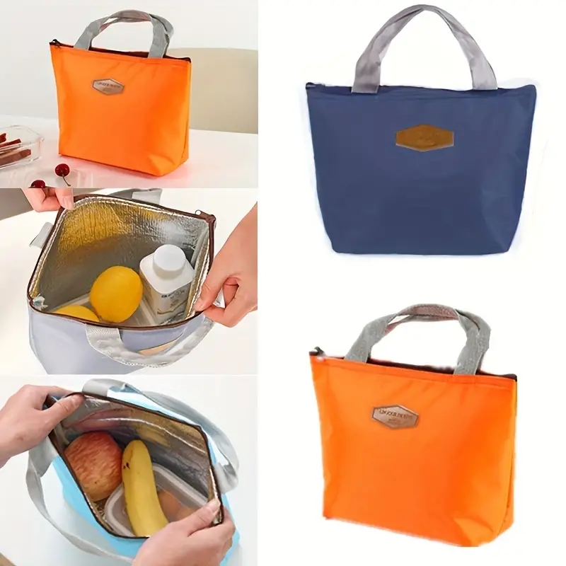 Thermal Insulated Cooler Bags Large Women Men Picnic Lunch Bento Box Trips  BBQ Meal Ice Zip