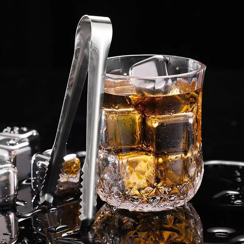 Stainless Steel Whisky Wine Ice Cube Stones Cubes Trays Metal