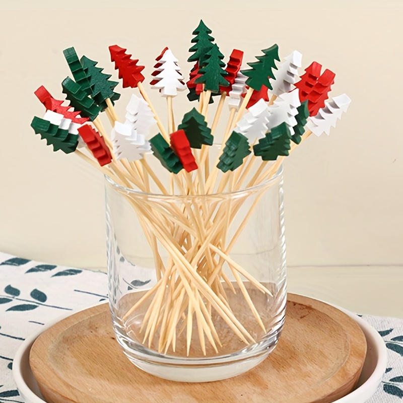 Christmas Cocktail Picks Appetizer Decorative Toothpicks - Temu