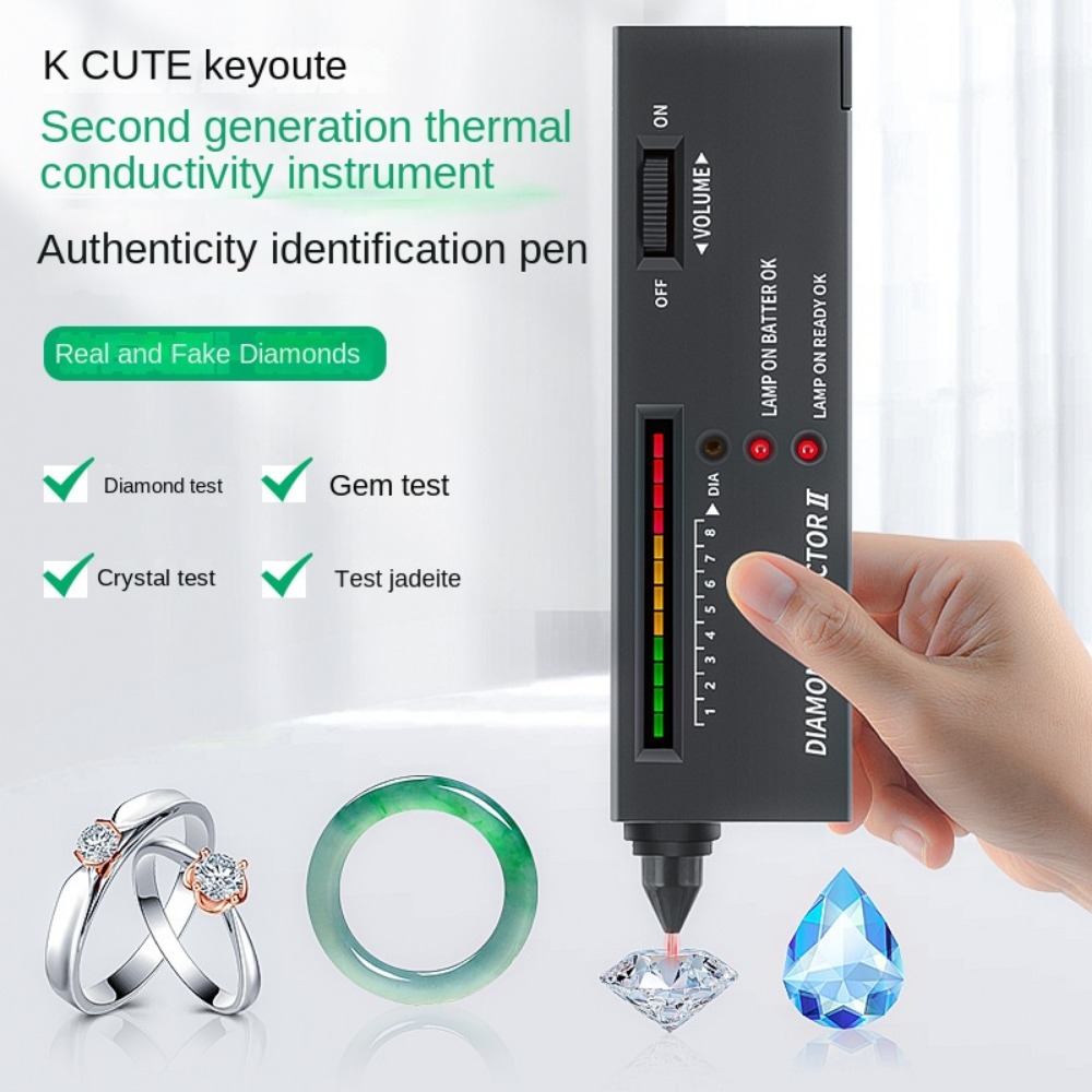 Diamond Tester Pen, High Accuracy Dimond Test Pen Diamond  Selector Gold Testing Kit Professional Jeweler Diamond Tester Tool for  Novice and Expert, Thermal Conductivity Meter : Arts, Crafts & Sewing