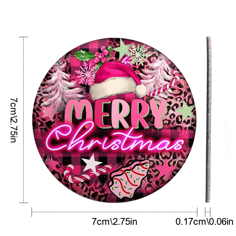 Christmas Coasters Cute Style Pu Leather Material Non slip - Temu