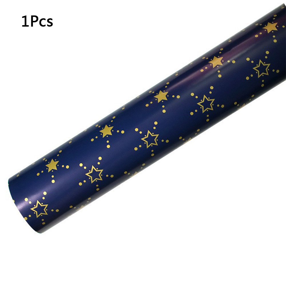 Small Christmas Tree Navy Blue Series Gift Wrapping Paper - Temu