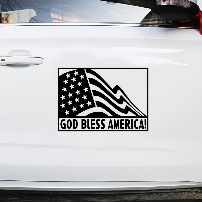 Camion USA - camion americain drapeau américain' Autocollant