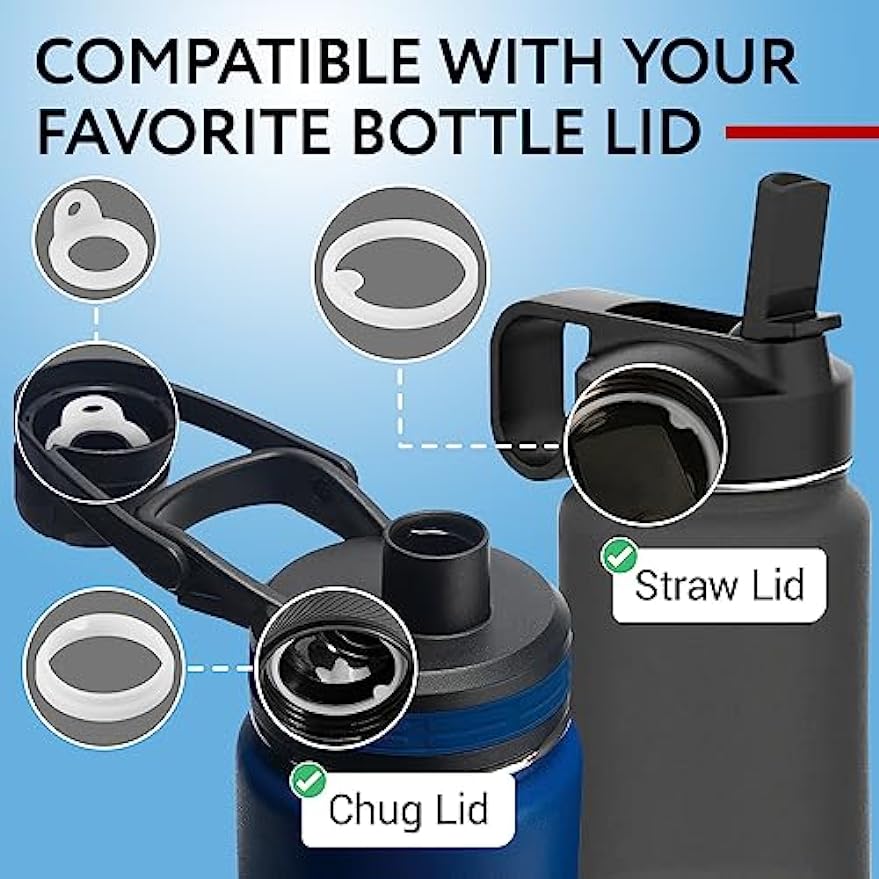 9pcs Bottle Gasket Replacement for Thermoflask 24oz/32oz/40oz/64oz Water  Bottle Lid. Bottle Cap Replacement for Straw Lid, Chug Lid & Chug Spout.