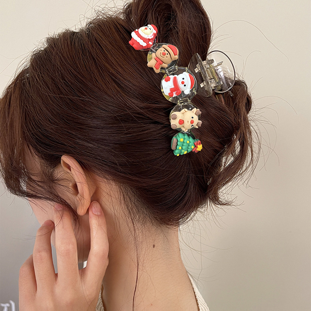 Temu 50pcs Creative Cute Cartoon Hair Clips Set Decorative Hair Accessories Holiday Party Gift for Girls,$5.99,free returns&free ship,42-piece Set [Bag]
