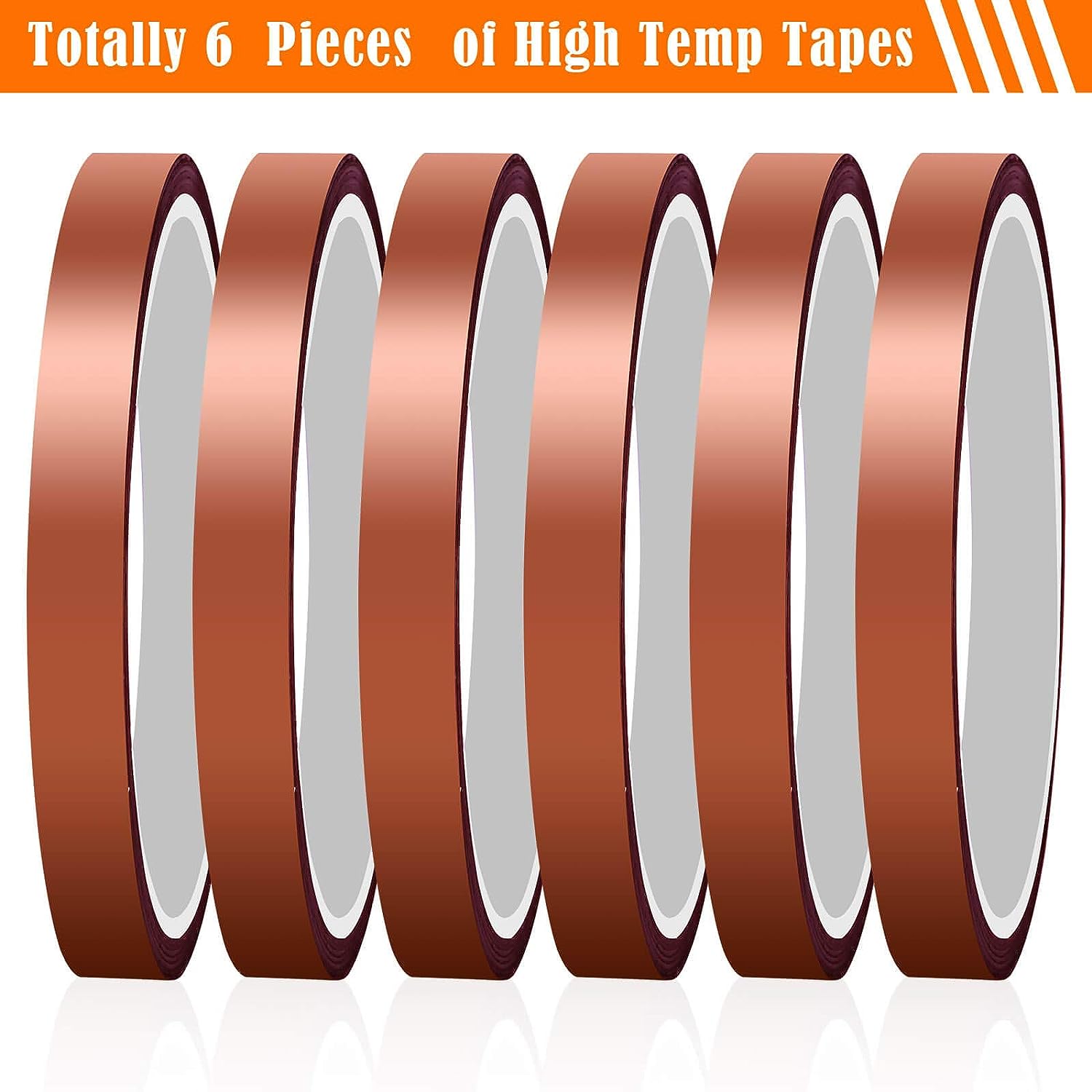 4 Rolls 10mmx33m Heat Resistant Tape For Heat Press Heat Transfer Tape  Sublimation Tapes for Electronics Printing DIY Crafts