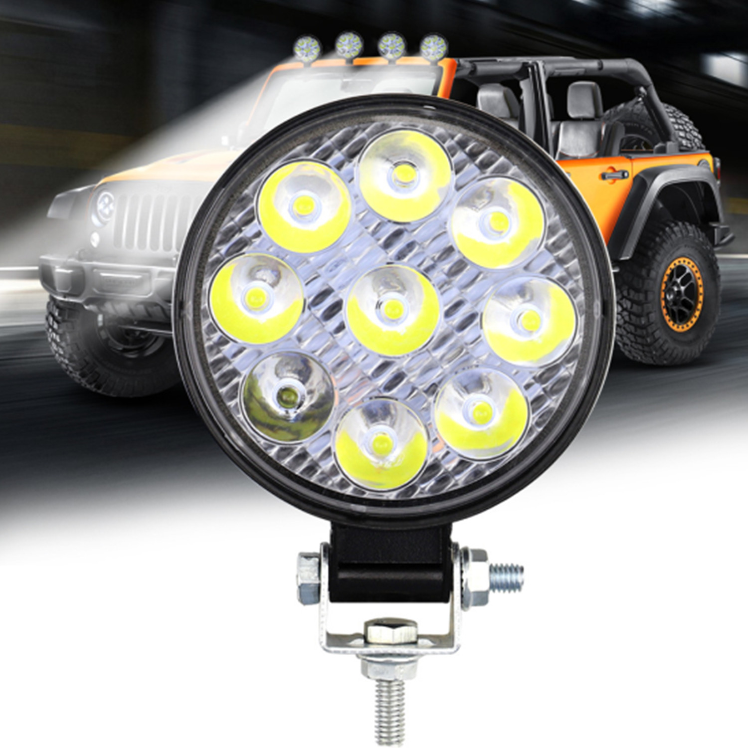1pc 12V auto LED lichtbalk 18W 6000K superheldere auto LED - Temu Belgium