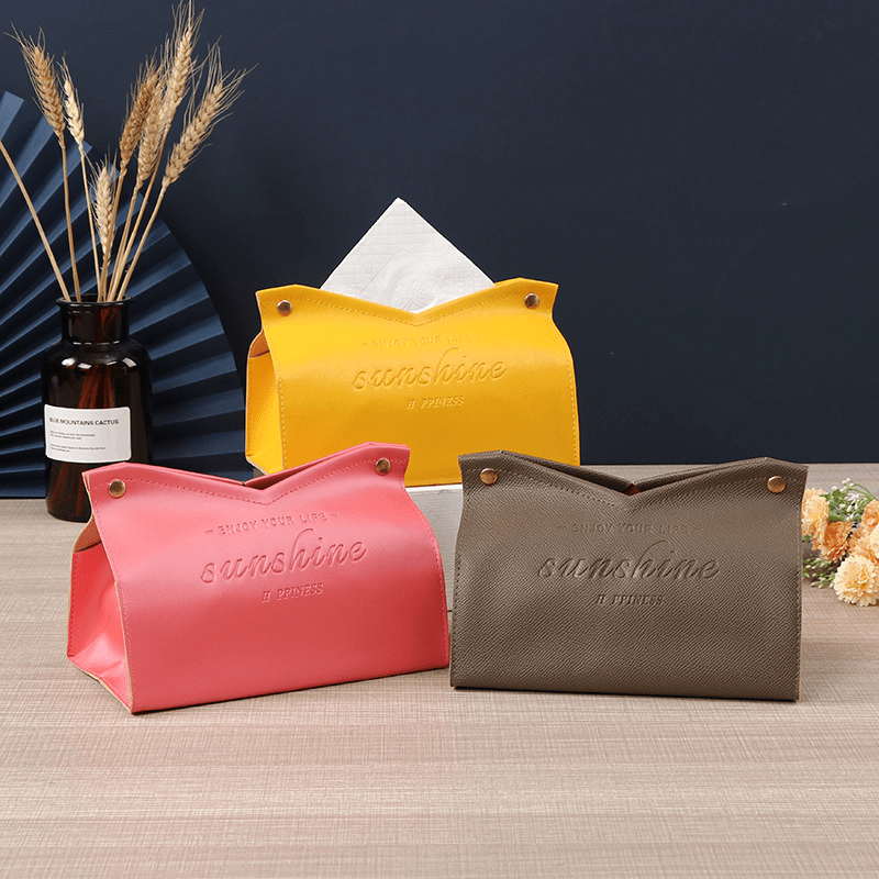 Leather Tissue Box Car Tissue Box Home Living Room Decoration