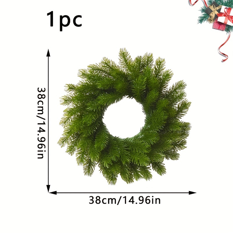 Pine Needle Bow Letter Wreath Christmas Decor Wreath - Temu