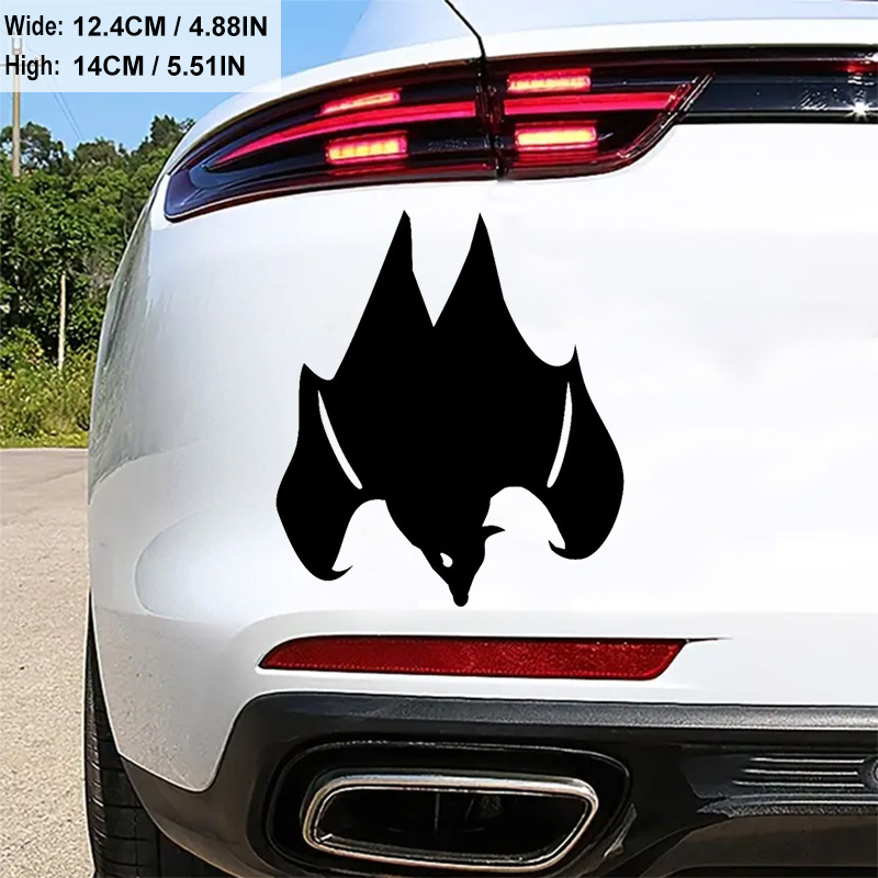 3D Chrome Metal Bat Auto Logo Car Sticker Batman Badge Emblem Tail Decal 