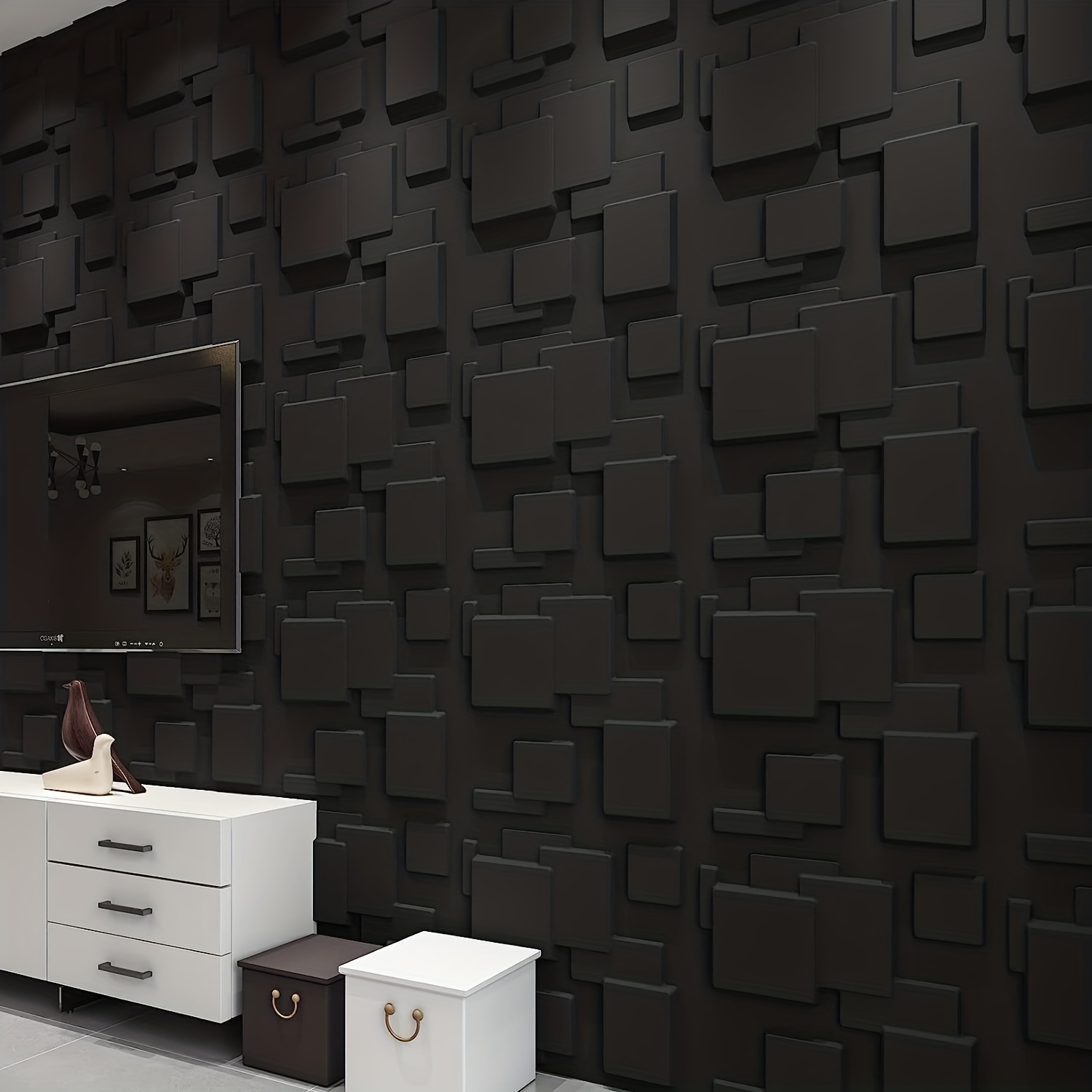 5/10 Paneles Pared Textura Ondulada 3d Paneles Pared Pvc - Temu